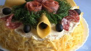 Закусочный торт Наполеон