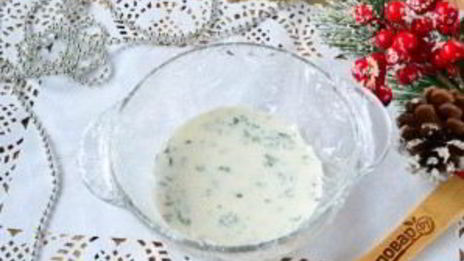 двухцветное заливное с ветчиной и маринованными огурцами