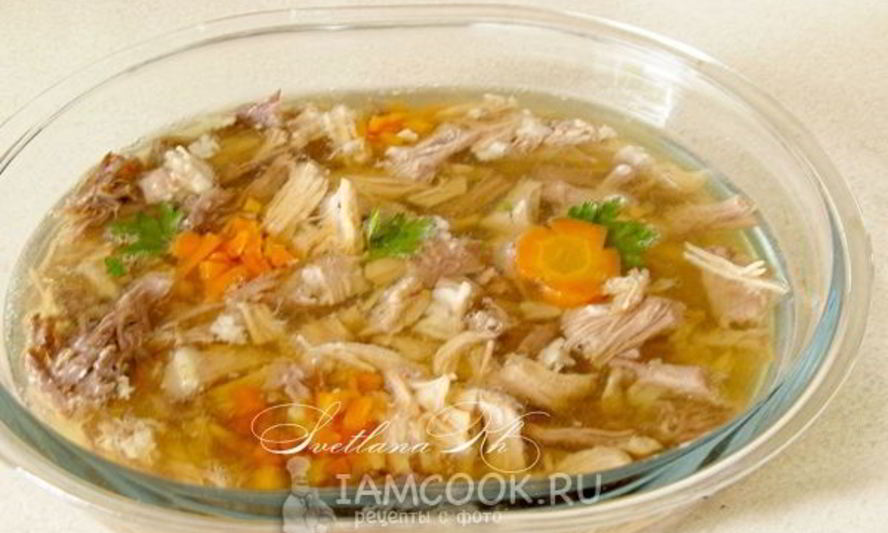 Рецепт мясное заливное
