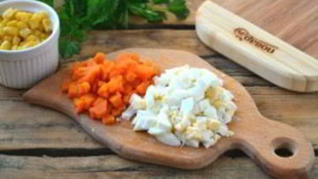 овощное заливное в яичной скорлупе