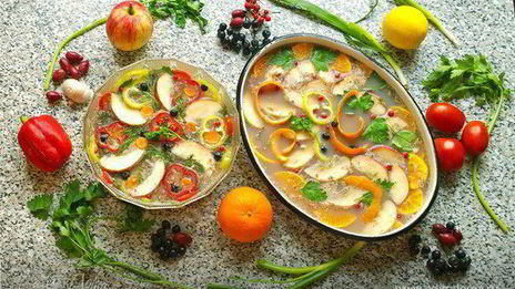 праздничное заливное из утки с брусникой утиная история