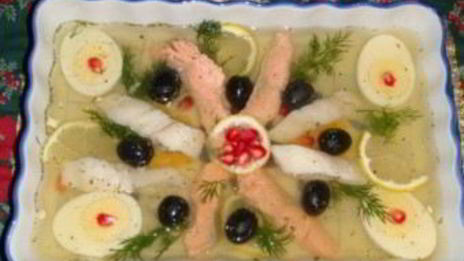заливное из красной рыбы