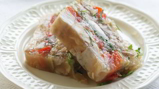 Заливное из кролика со сладким перцем