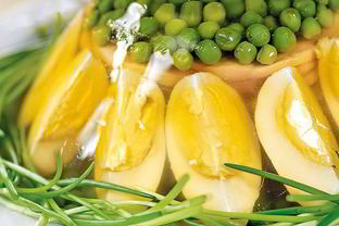 Заливное из куриной грудки и яиц