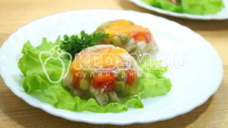 заливное из курицы праздничное