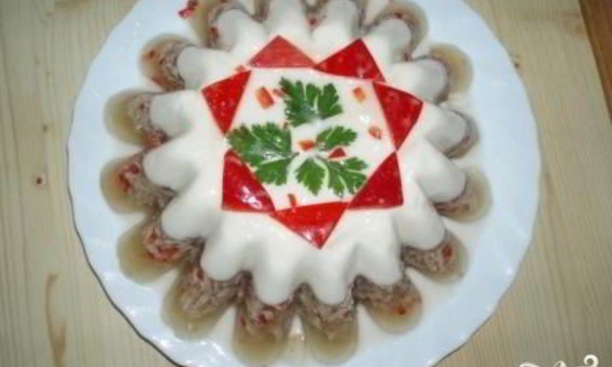 Рецепт заливное из курицы с майонезом