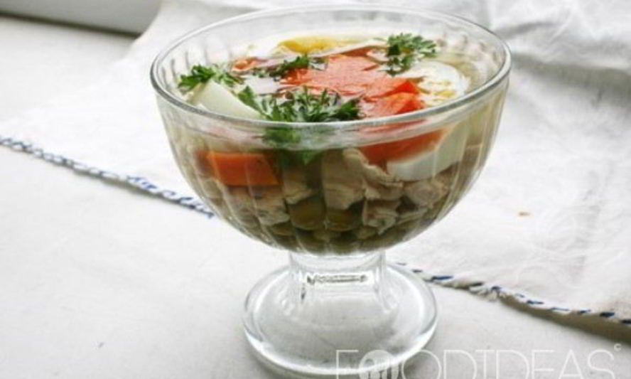 Рецепт заливное из курицы