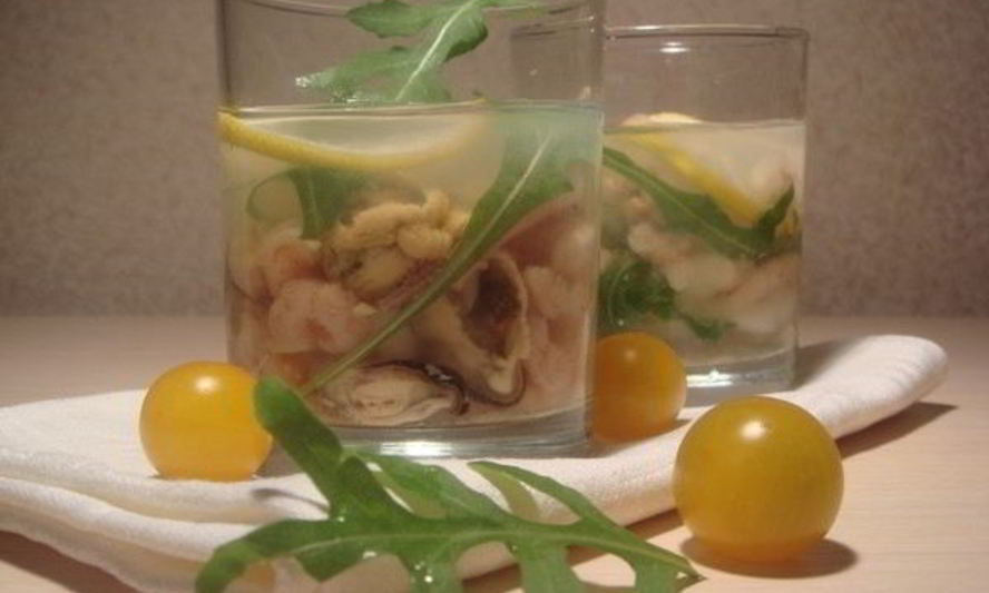 Рецепт заливное из морепродуктов
