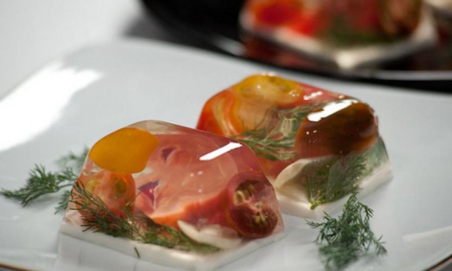 Рецепт заливное из помидоров