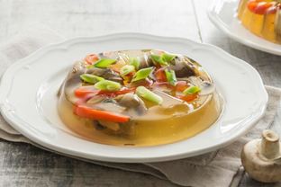 Заливное из шампиньонов