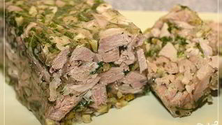 Заливное из ветчины