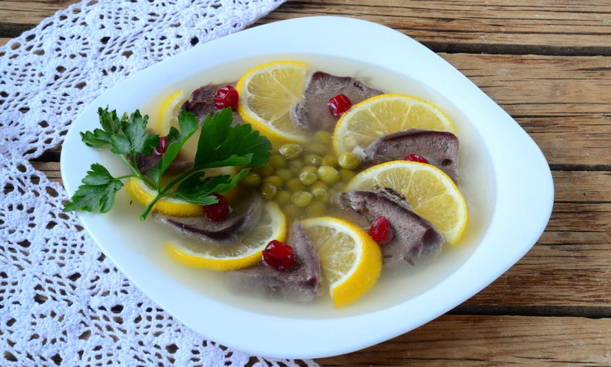 Рецепт заливное из языка