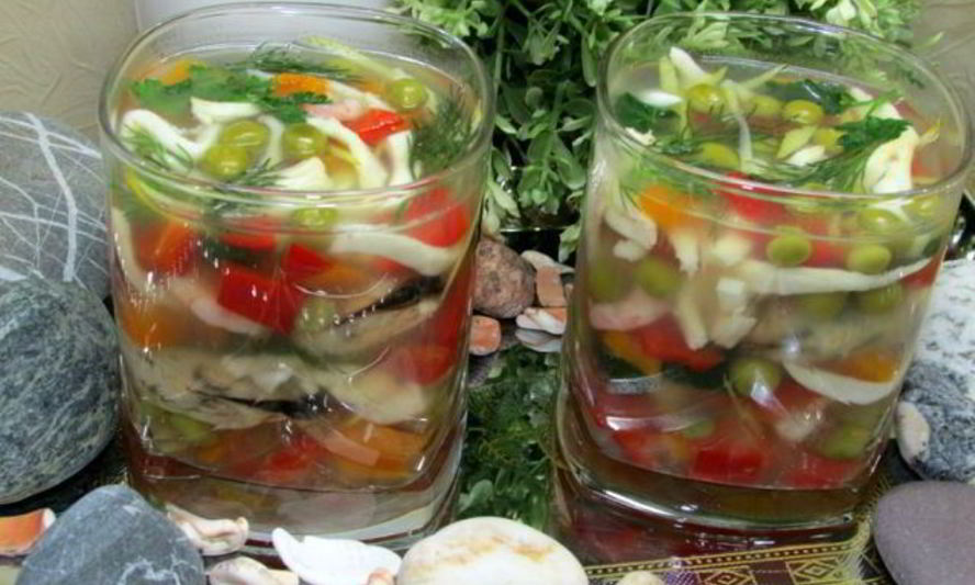 Рецепт заливное морское дно