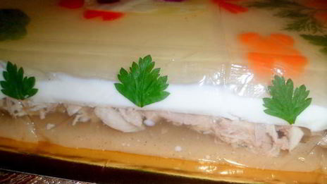 заливное новогодний петушок