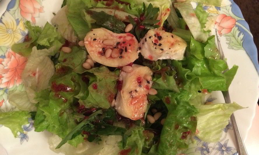 Рецепт жареный камамбер с малиновым соусом