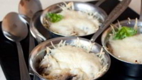 грибной жульен из шампиньонов