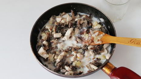 классический жульен с курицей