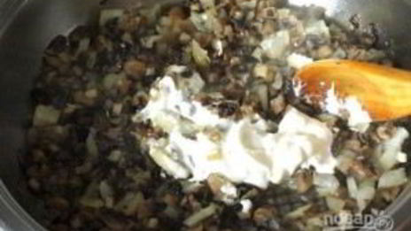 сытный жульен в булочке