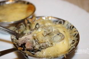 Жульен из курицы и грибов