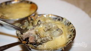 Жульен из курицы и грибов