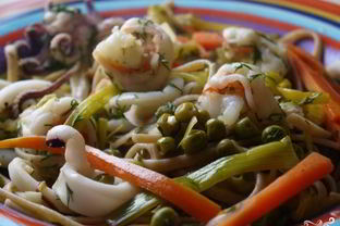 Жульен из морского коктейля