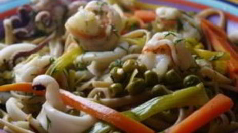 жульен из морского коктейля