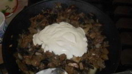 жульен с говядиной