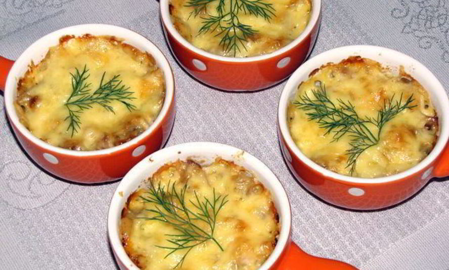 Рецепт жульен с курицей и грибами из ссср