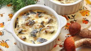 Жульен с курицей и грибами