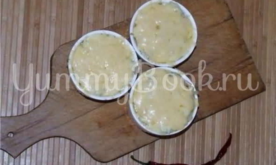 Рецепт жульен с мидиями и креветками