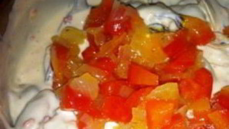 жульен с мидиями и овощами