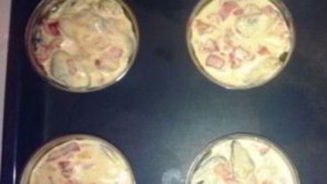 жульен с мидиями и овощами