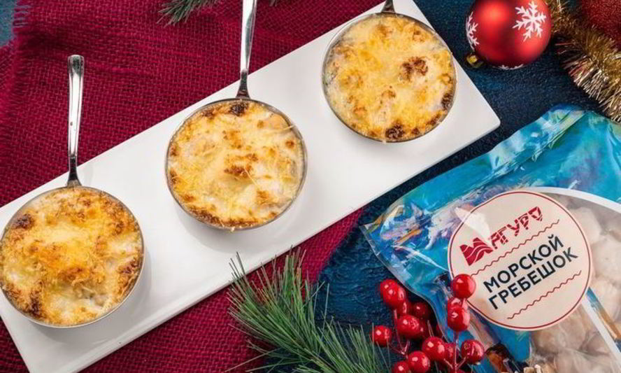 Рецепт жульен с морскими гребешками