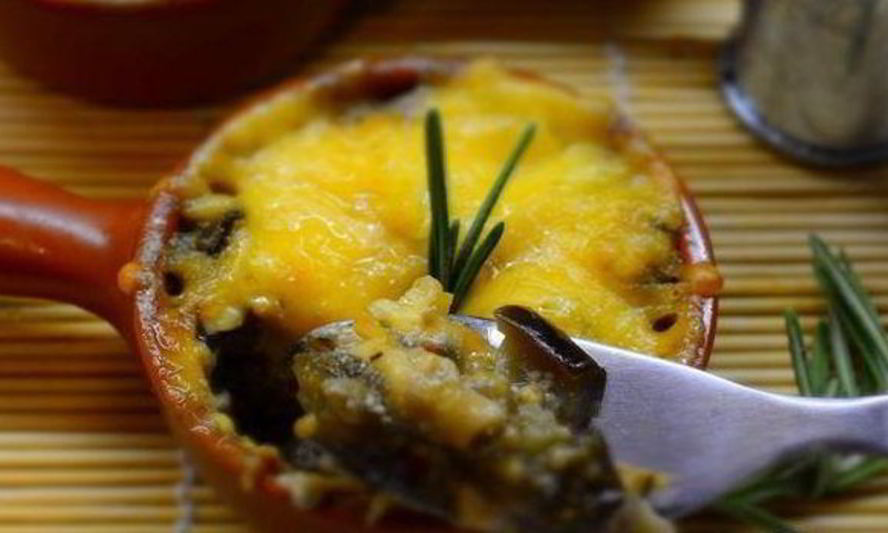 Рецепт жульен с вешенками и баклажанами