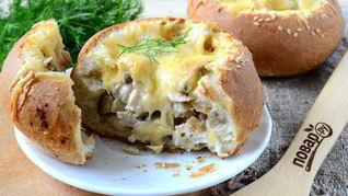 Жульен в булочках