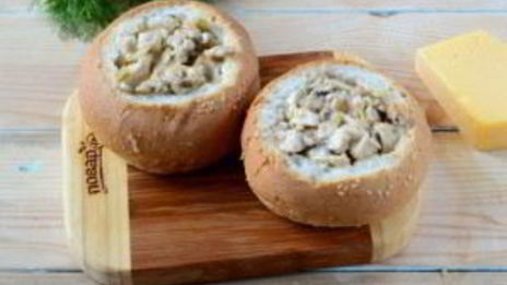 жульен в булочках