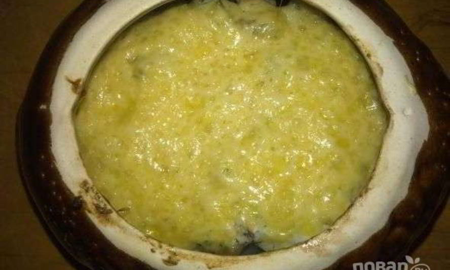 Рецепт жульен в горшочках с картошкой