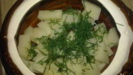 жульен в горшочках с картошкой