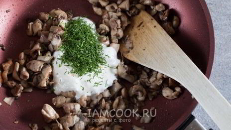 жульен в тарталетках с грибами и курицей