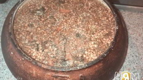 жюльен-фьюжн из гречки с грибами