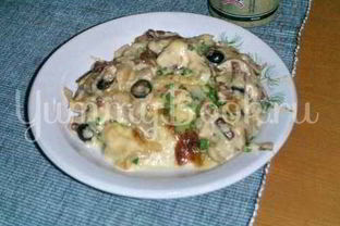 Жюльен грибной с овощами