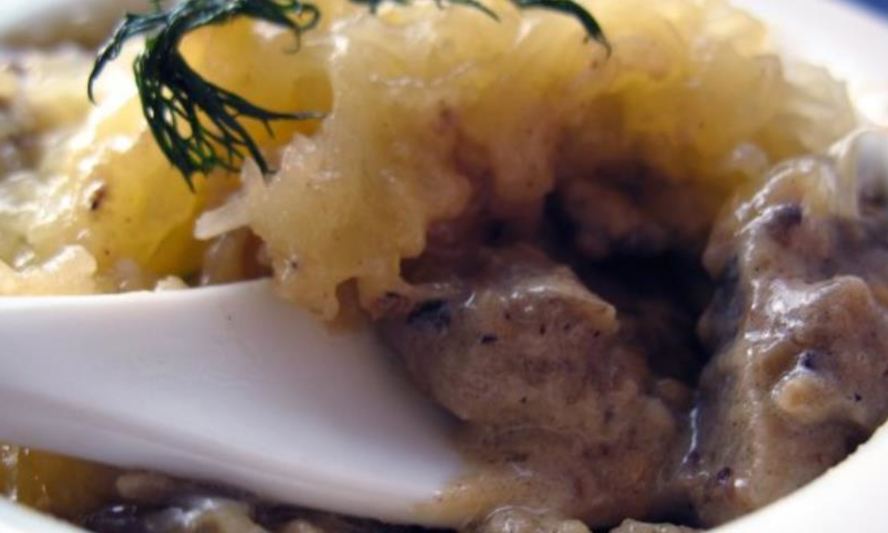 Рецепт жюльен из грибов и баклажанов