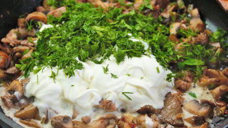 жюльен из индейки и грибов