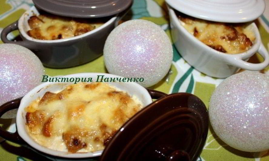 Рецепт жюльен из крабов с белыми грибами