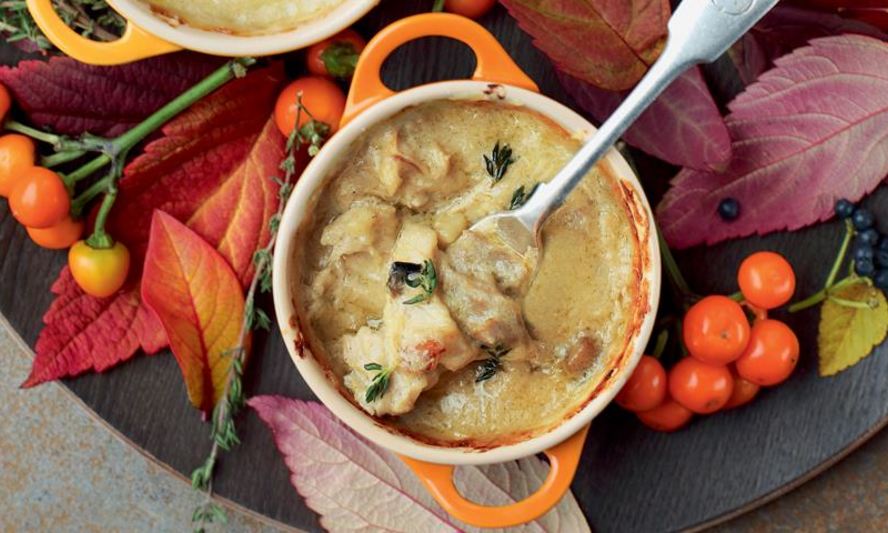 Рецепт жюльен из цесарки с шампиньонами