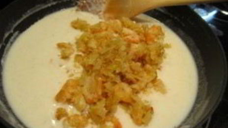 жюльен с креветками