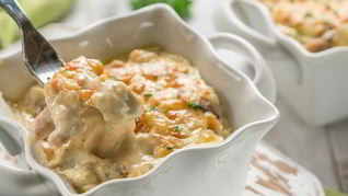 Жюльен с соусом бешамель