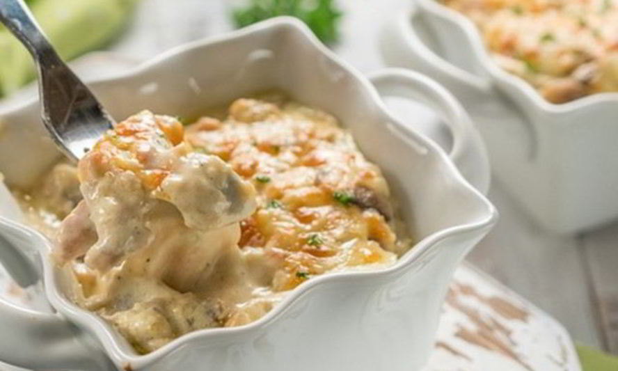 Рецепт жюльен с соусом бешамель